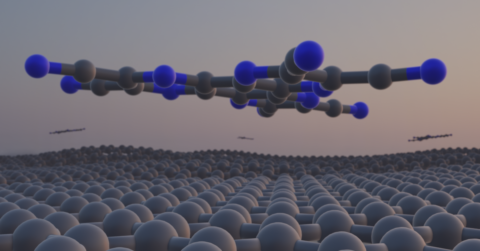 Zum Artikel "Moiré Lattice of Twisted Bilayer Graphene as Template for Non-Covalent Functionalization"